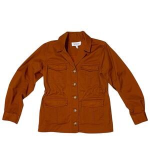 Derek Lam 10 Crosby Alison Utility Jacket with Drawstring Waist - Cinnamon - 2